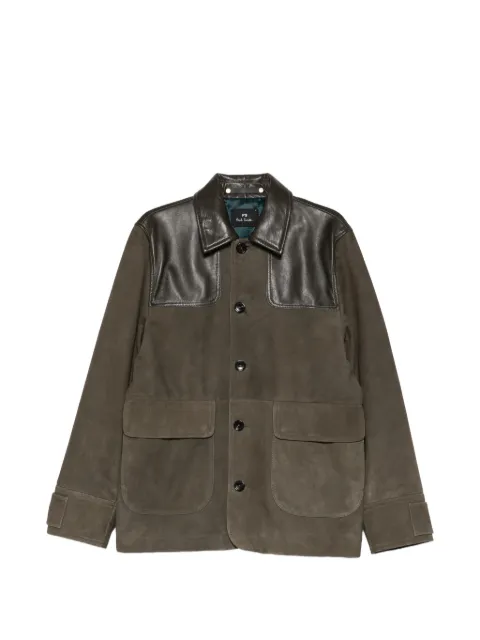 PS Paul Smith pockets leather jacket Green M2R839ZLV21985