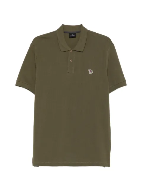 PS Paul Smith zebra-patch regular-fit polo shirt Green M2R183KZV20067
