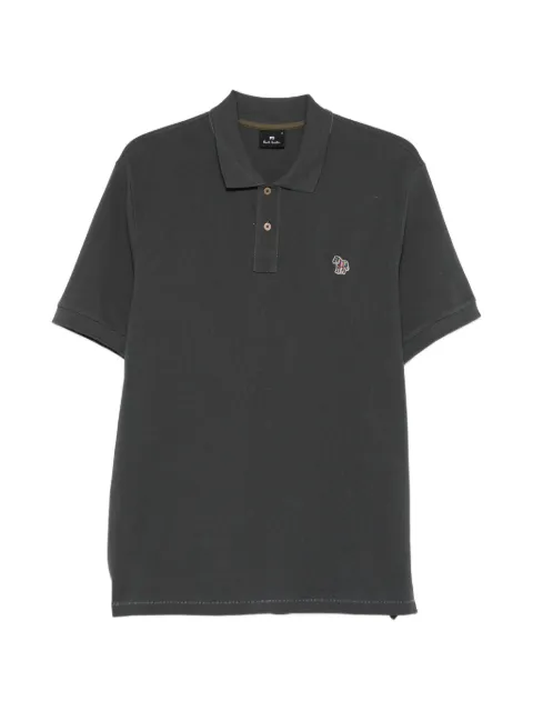 PS Paul Smith zebra-patch regular-fit polo shirt Grey M2R183KZV20067