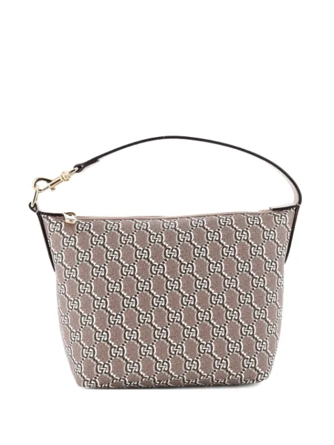 Gucci Pre-Owned Ophidia Zip Shoulder Bag GG Shadow Coated Canvas Super Mini hobo bag Brown P3SARE8O6Y4JB371