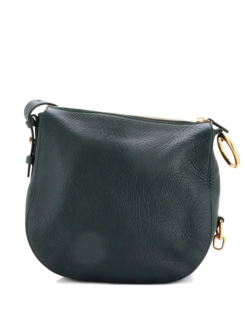 Burberry Pre-Owned Knight Leather Small shoulder bag Green 8W0SHW8ZCGFF11SY