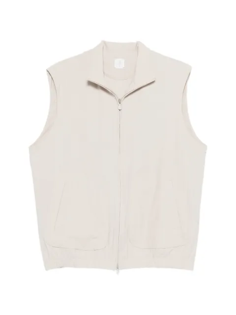 Eleventy zipped gilet Neutrals M75FELM15TES0K087