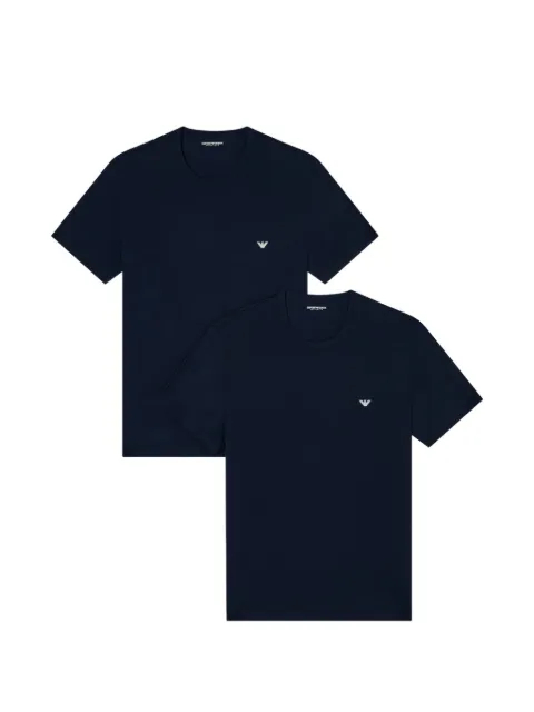 Emporio Armani crew-neck logo T-shirt (set of two) Blue EM000391AF14132