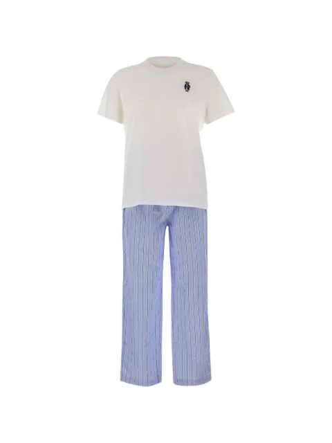 Polo Ralph Lauren embroidered striped pyjamas White 714931645009