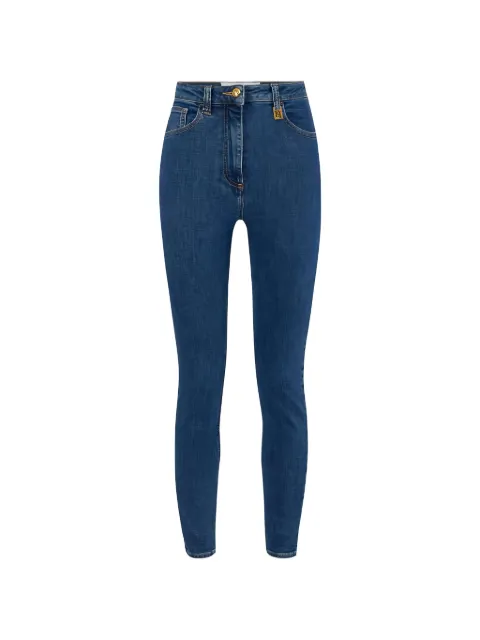 Elisabetta Franchi skinny jeans with logo detail Blue PJ30I61E2