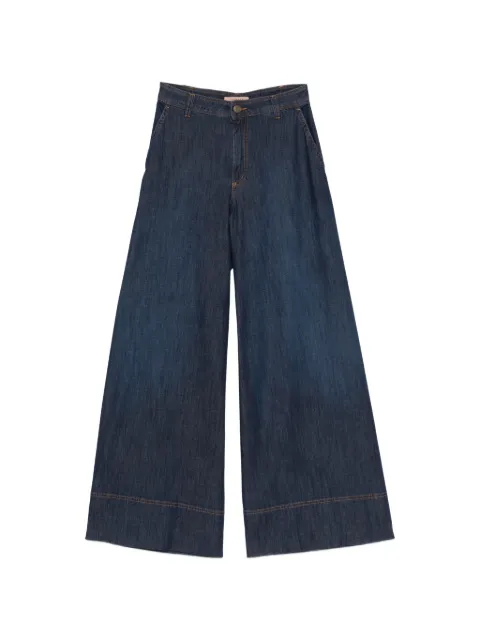 TWINSET wide-leg cotton jeans Blue 261TP2671