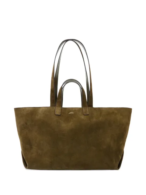 A.P.C. Le Drummer tote bag Brown PXCALF67057