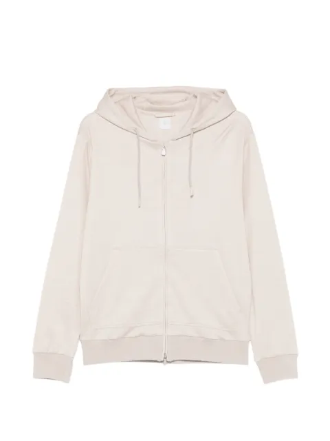 Eleventy zip-up hoodie Neutrals M75FELK23TES0K034
