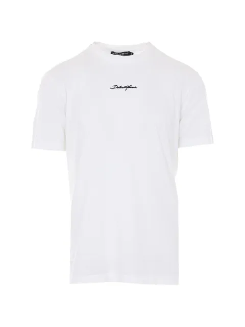 Dolce & Gabbana cotton T-shirt with logo White G8RN8ZG7P0C