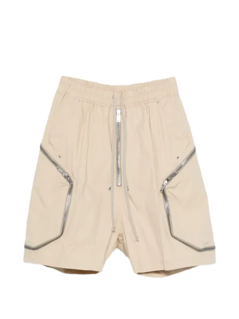 Rick Owens zip drawstring shorts Neutrals RU01F2376TE