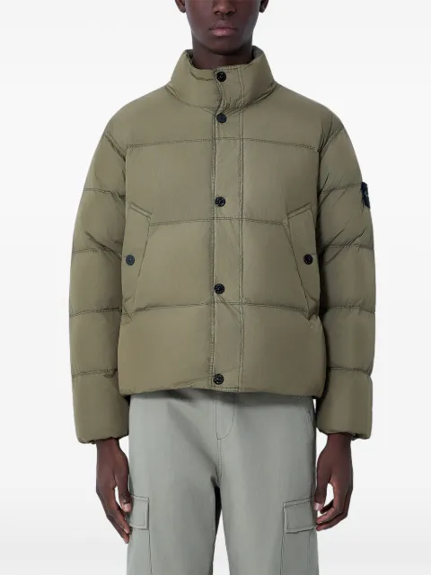 Stone Island 4100109 Crinkle Reps NY jackets Green L1S154100109S0A23