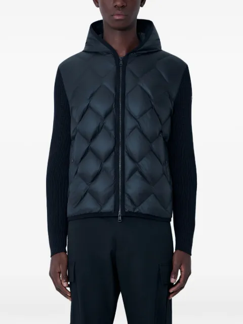 Moncler ribbed sleeves quilted gilet Black L10919B00014M1393