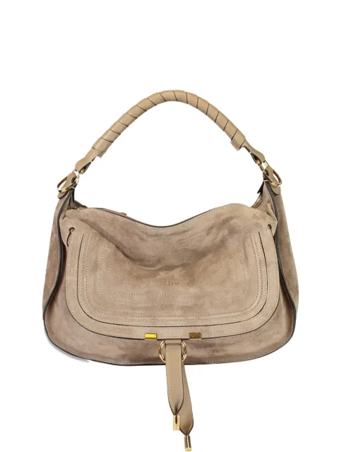 Chloé small Marcie zip closure small shoulder bag Neutrals CH26SS882P37