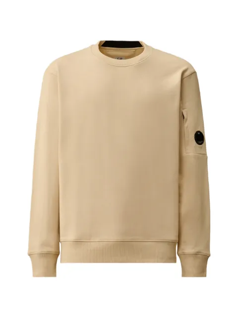 C.P. Company logo-patch crew-neck sweatshirt Neutrals 20CMSS713A005086W114