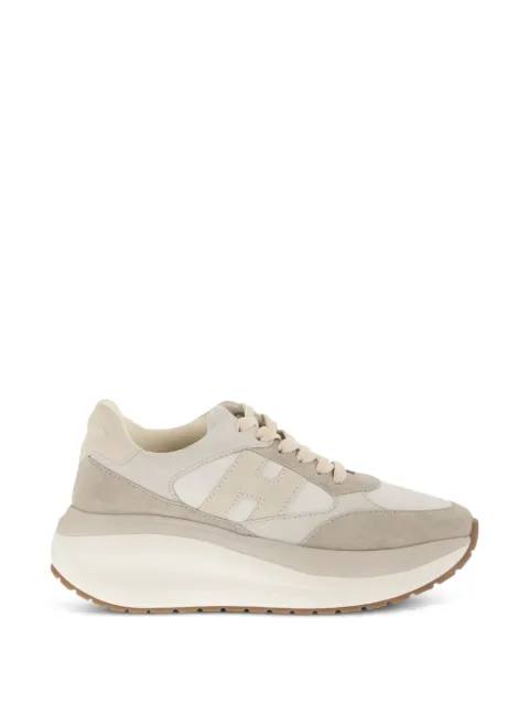Hogan Maxi I Active lace-up suede sneakers Neutrals HXW7140GA40N91