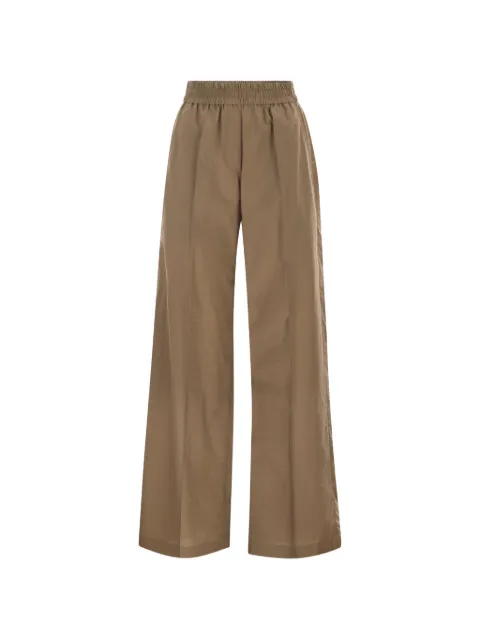 Brunello Cucinelli elasticated-waistband trousers Brown M0F79P9131C9266