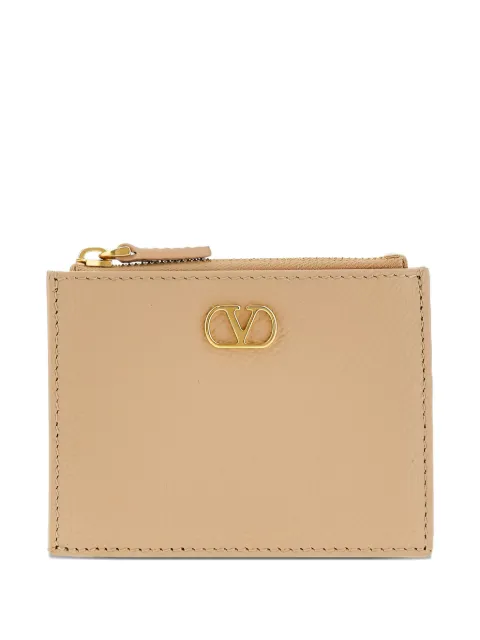 Valentino Garavani VLogo Signature leather coin purse Neutrals WP0AK9SNP