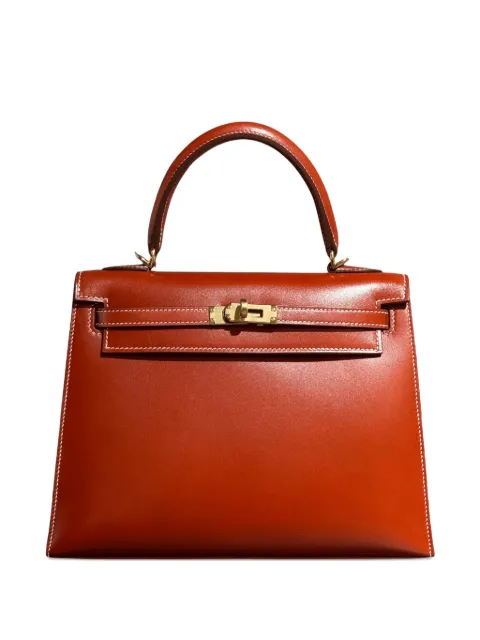 Hermès Pre-Owned 2022 Kelly Sellier leather tote bag Orange KELLYSELLIER25
