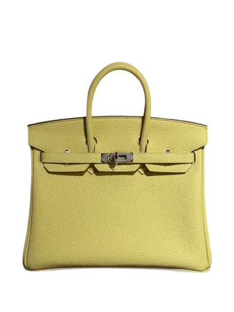 Hermès Pre-Owned 2025 25 Birkin leather tote bag Yellow BIRKIN25