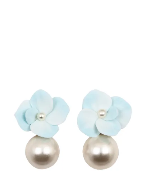 Jennifer Behr Addison floral-motif earrings Blue 119RB4