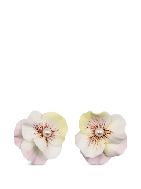 Jennifer Behr Viletta flower-shaped earrings White 119RA4