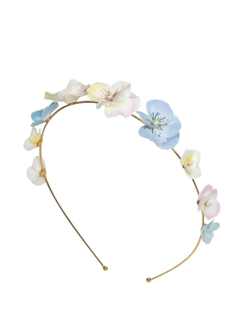 Jennifer Behr Anarosa floral-appliqué headband Gold 119BB2