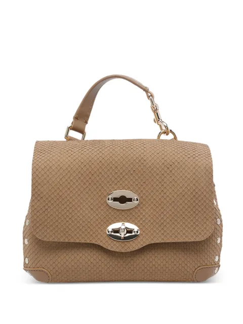 Zanellato Postina turn-lock-closure tote bag Brown 0680002200000BZ0222
