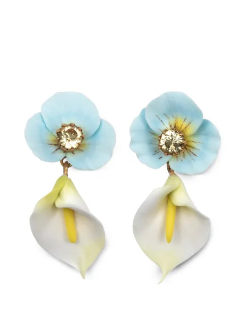 Jennifer Behr Vera floral-motif earrings Gold 119RB8