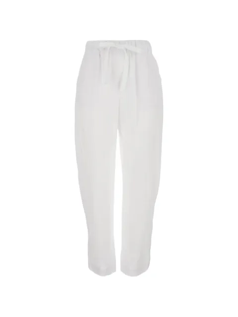 Semicouture drawstring trousers White S6SN37A030