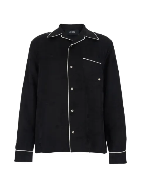 AMIRI piping-detail shirt Black AMTOSH1058001