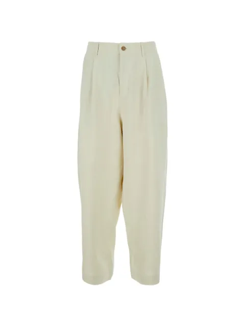 Maison Kitsuné pleated trousers Neutrals QM01107WW90960304
