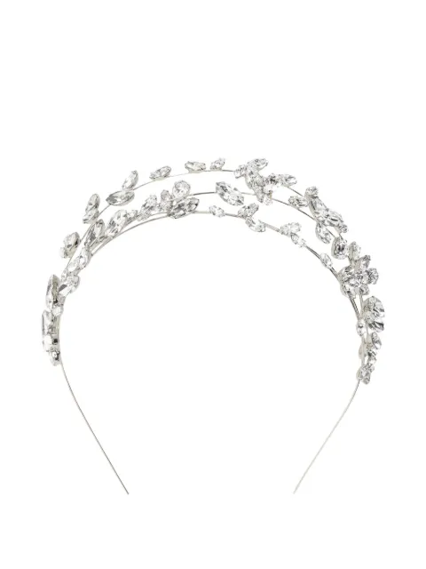 Jennifer Behr Jasenia crystal tiara Silver 111BC4