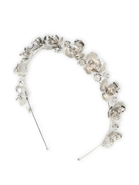 Jennifer Behr Larena floral headband Silver 111BB13