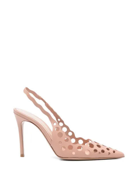 Gianvito Rossi slingback heeled pumps Neutrals G9564895RICNXF