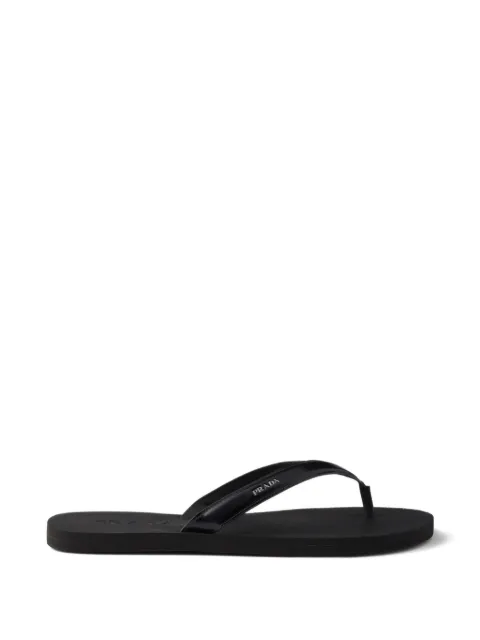 Prada logo-print leather sandals Black 2Y3162055FG001