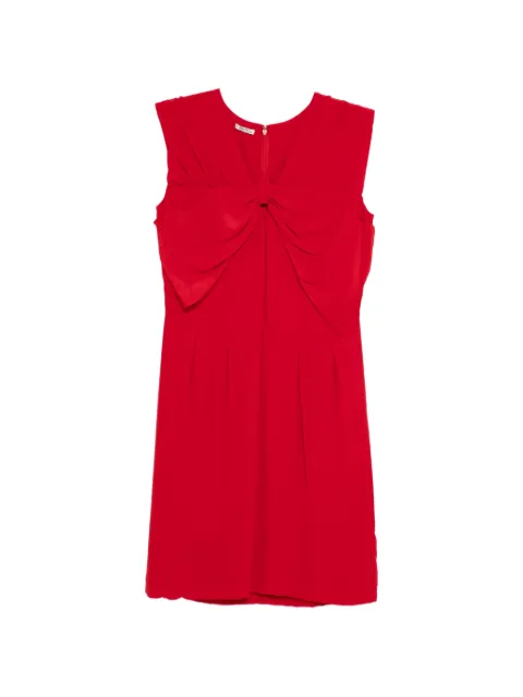 Miu Miu Pre-Owned bow detailing dress Red CSAN8987