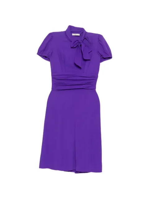 Prada Pre-Owned short-sleeve bow dress Purple CSAN8988