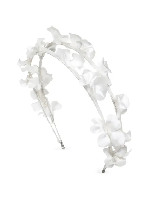 Jennifer Behr Isabella floral headband White 22BC2