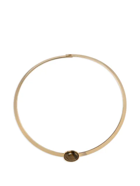 Jennifer Behr elaine tigers eye collar necklace Gold 118PA15
