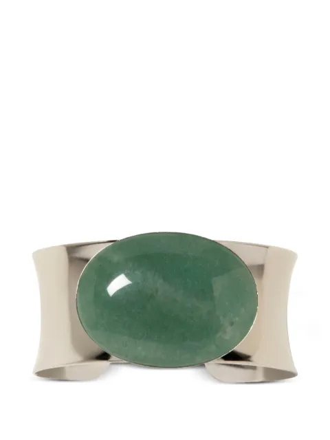 Jennifer Behr oval stone cuff bracelet Silver 118CU2