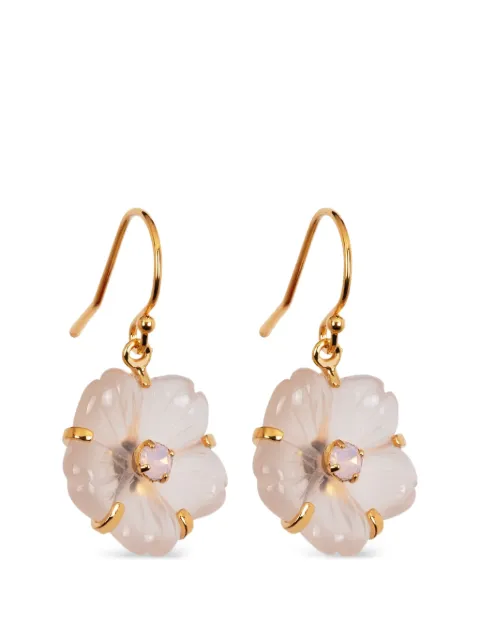 Jennifer Behr Lyanna floral drop earrings White 118RA22