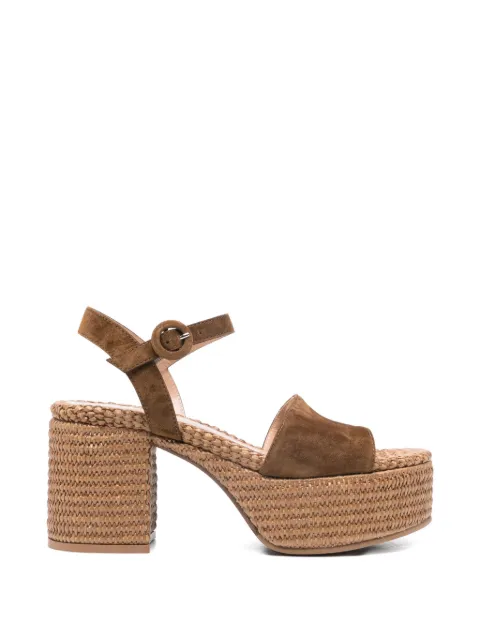 Gianvito Rossi suede platform sandals Brown G3268435RICCBL