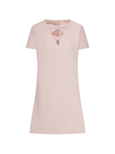 Valentino Garavani V-neck bow-detail midi dress Pink BVAHT51CF