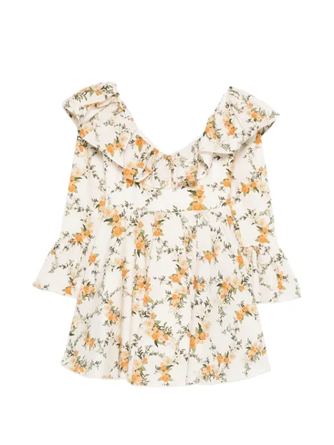 Agua By Agua Bendita Verso Valle mini dress Neutrals 20839
