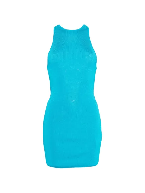Isa Boulder crew-neck mini dress Blue WDRL04B