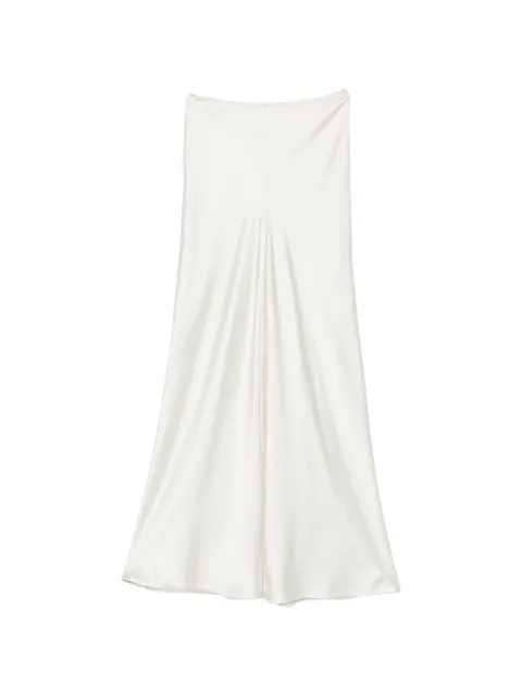 Norma Kamali Elephant Bias trousers White ST1267SAT32886