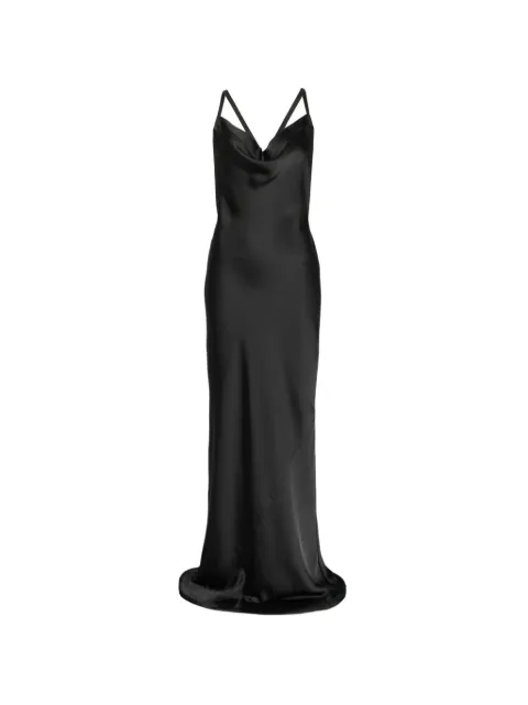 Norma Kamali cross-back bias-cut maxi dress Black ST1263SA844001