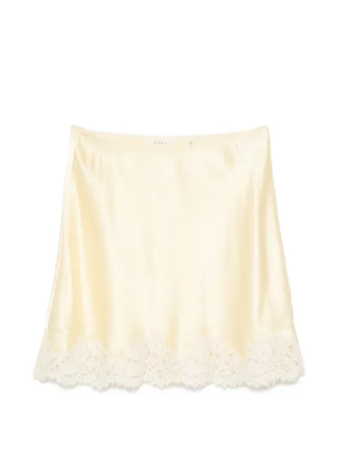 DÔEN Giulietta lace-trim skirt Neutrals 9423126B
