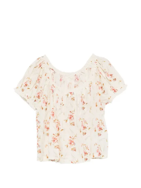 DÔEN Frederica floral-print blouse Brown 38361630