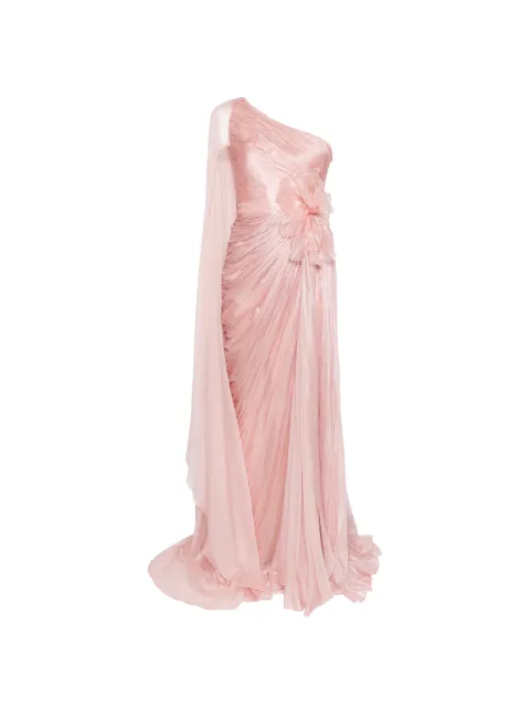 Iris Serban draped one shoulder dress Pink DALIA